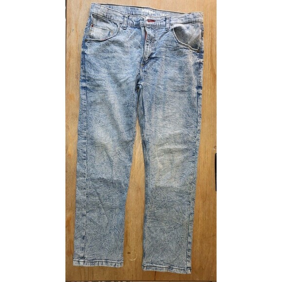 Wrangler Other - Wrangler Boys 16 Husky Acid Wash Jeans Stretch Denim 5TEHVBA Light Blue